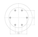 Lang Technik Quick•Point® 96, Riser, round, Ø 246×60 mm 